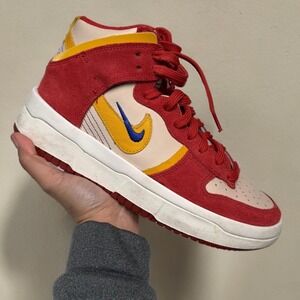 Nike‎ Dunk High Up Cinnabar Red Sail Yellow Womens Size 8 DH3718-600 Mens 6.5